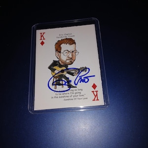Eric Clapton handsignierte Karte mit Echtheitszertifikat