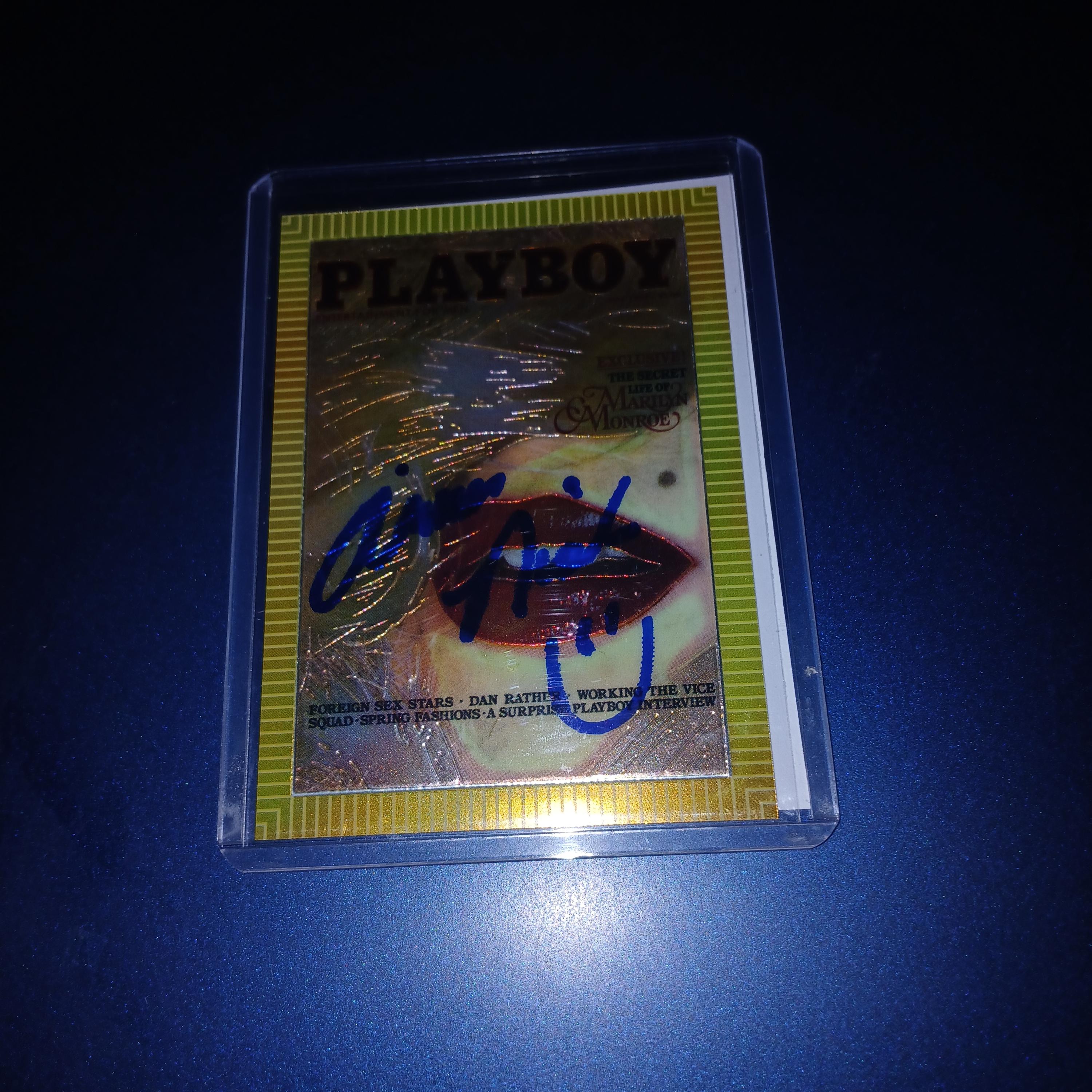 Anna Nicole Smith autographed card with coa
