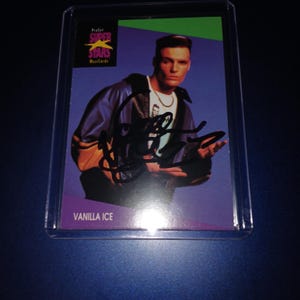 Vanilla Ice autographed  card with cert