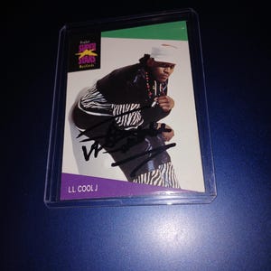 Carte dédicacée LL Cool J avec certificat