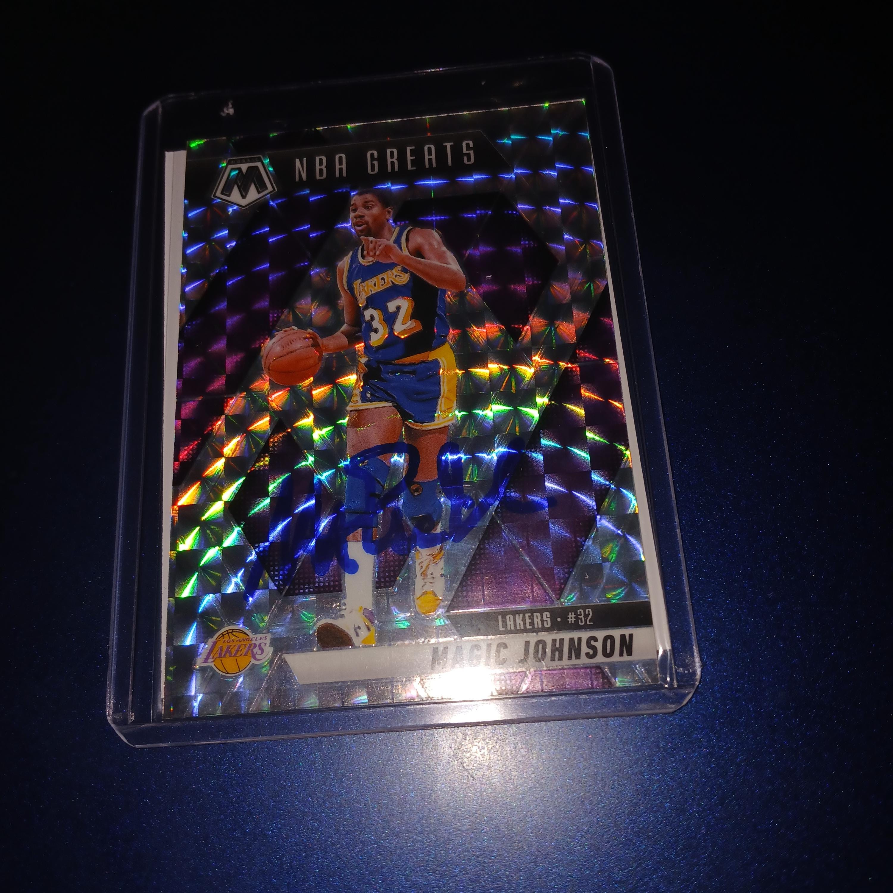 マジック・ジョンソンの直筆サインカード（証明書付き） - Etsy 日本