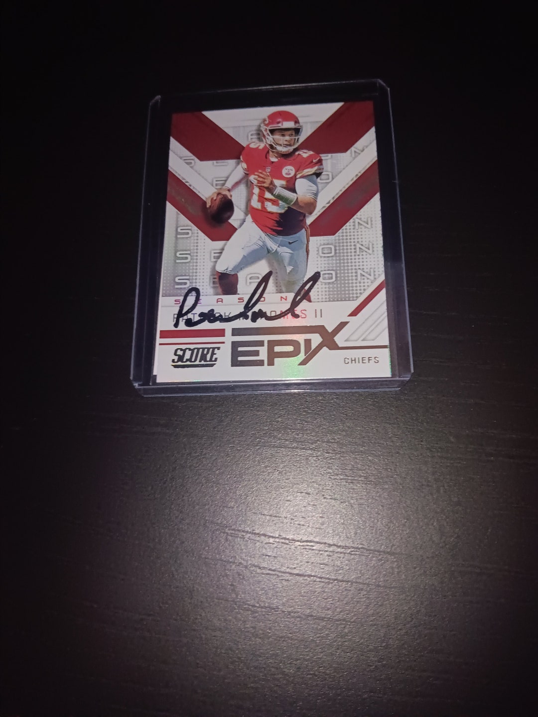 PATRICK MAHOMES signed autographed football COA Hologram