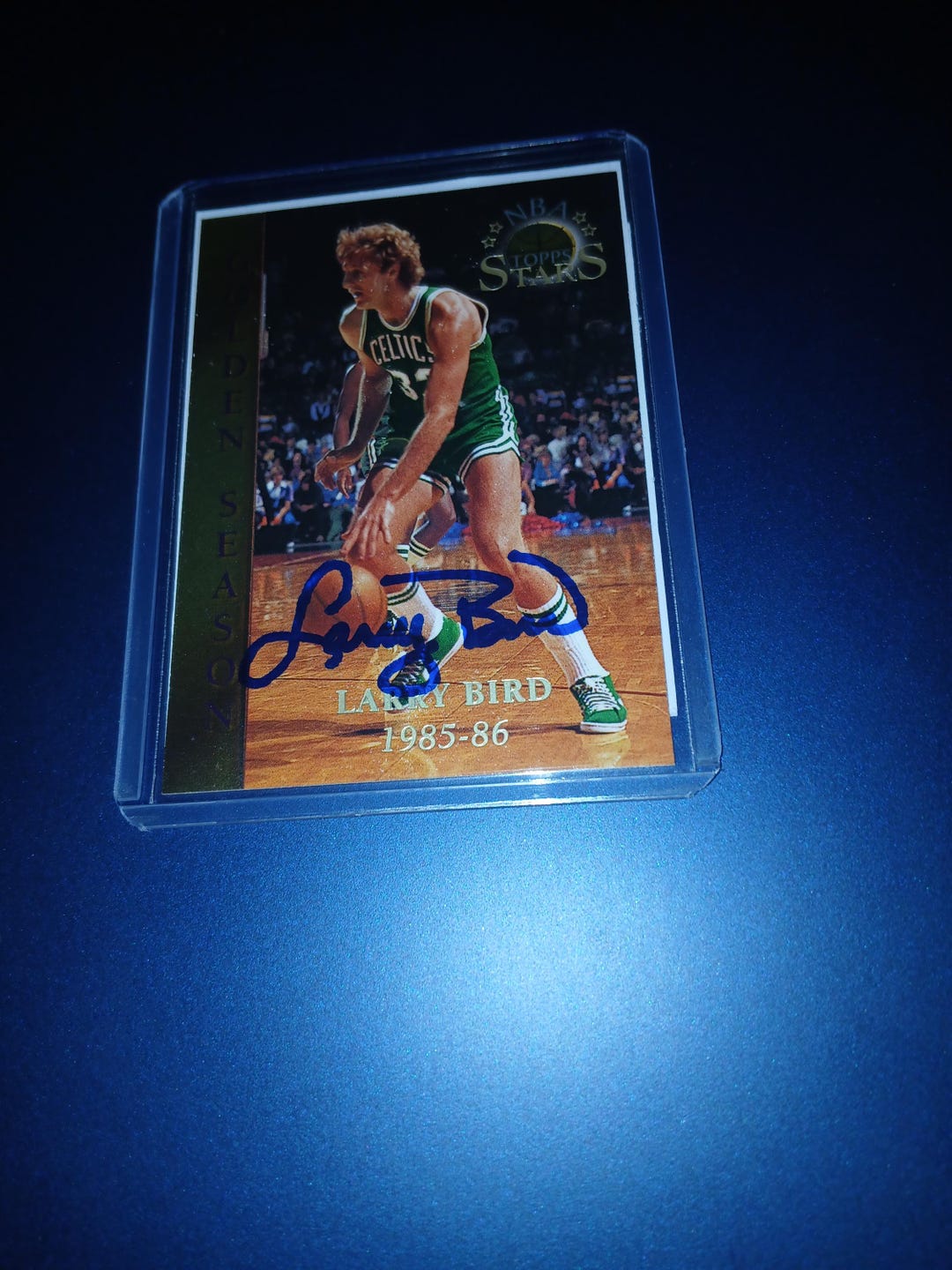 LARRY BIRD signed autographed photo the shot Hologram