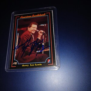 Jerry Lee Lewis-handtekening met karaf
