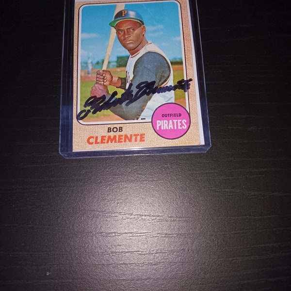 Roberto Clemente autographed  card with coa