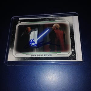 Hayden Christensen autographed star wars card with coa