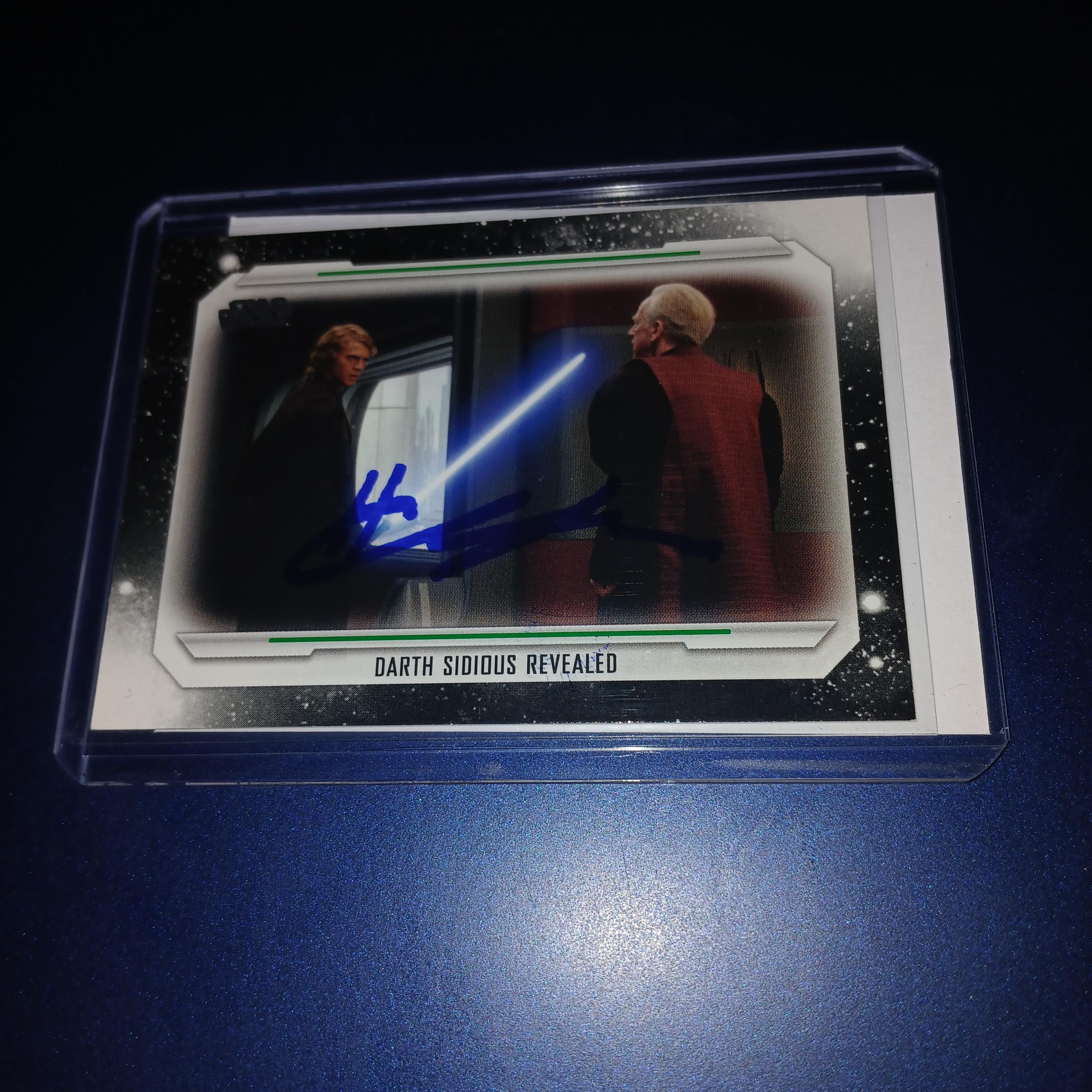 Hayden Christensen autographed star wars card with coa