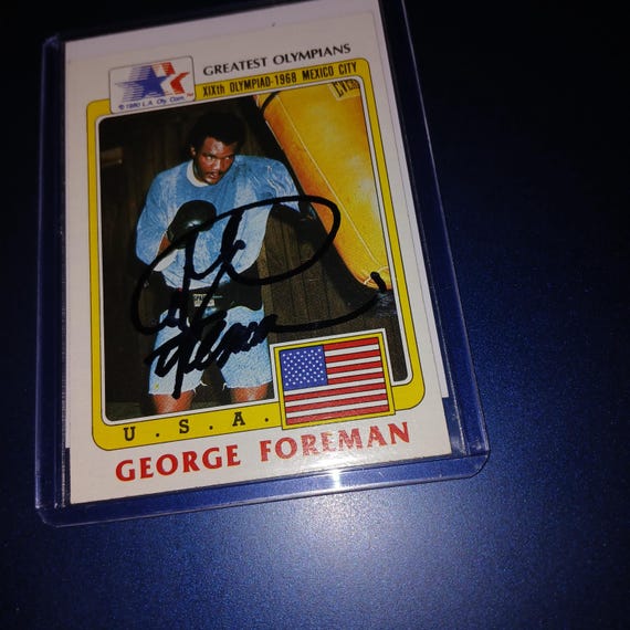 ジョージ・フォアマンの直筆サイン入りカード（証明書付き） - Etsy 日本