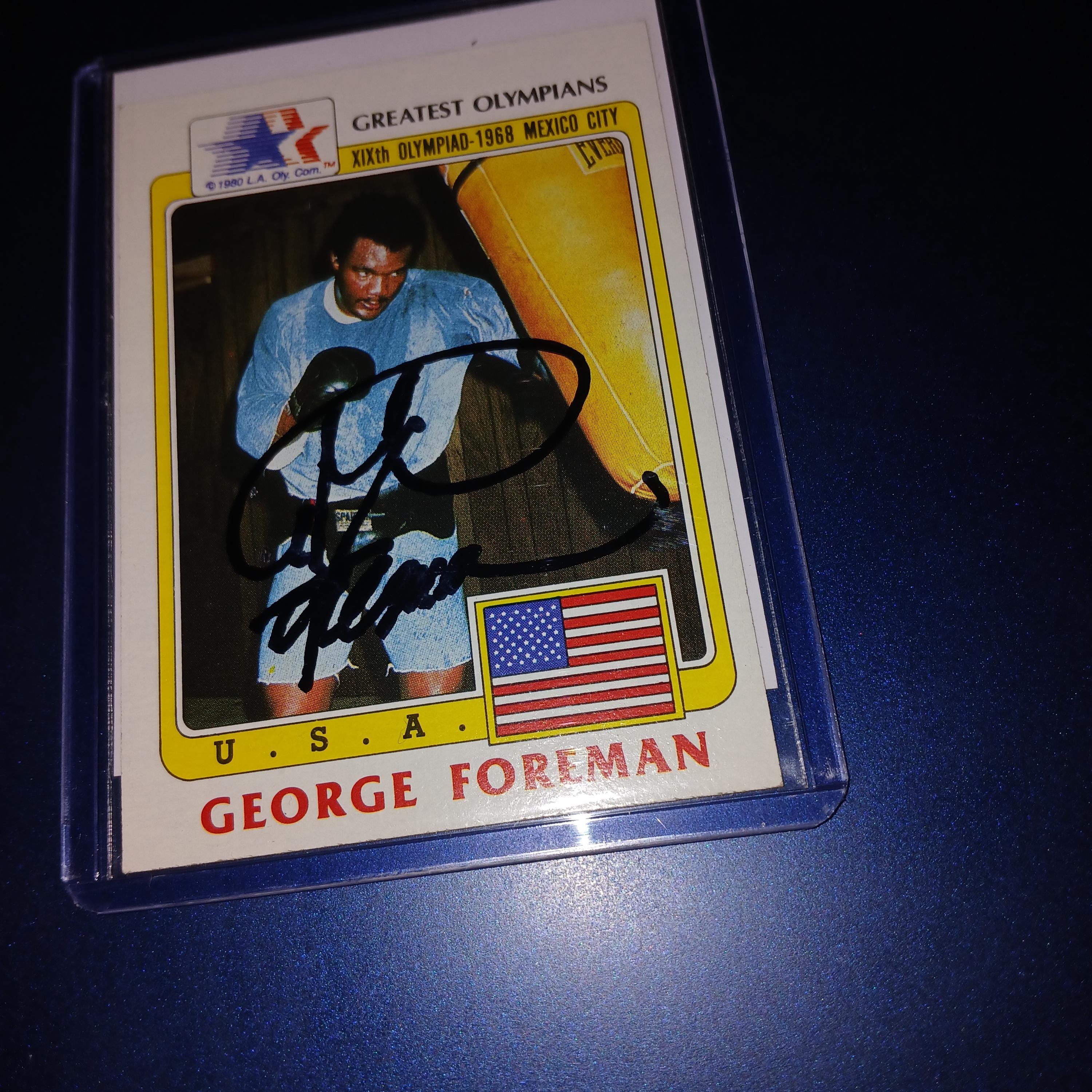 ジョージ・フォアマンの直筆サイン入りカード（証明書付き） - Etsy 日本