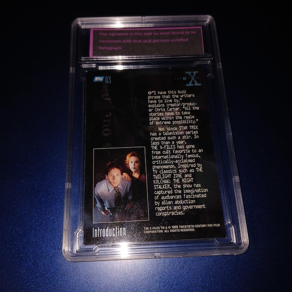 デイビッド・ドゥカヴニー ジリアン・アンダーソン 直筆サインカードx