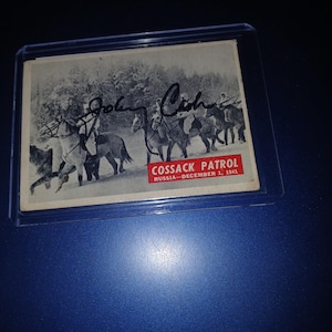 Johnny Cash Autogrammkarte mit Echtheitszertifikat
