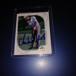 Chi Chi Rodriguez autographed  card with cert