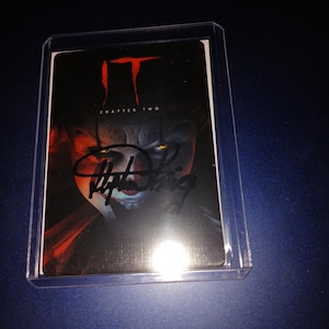 Cartão autografado por Stephen King com coa