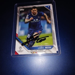 Lionel Messi Autographed  card with coa