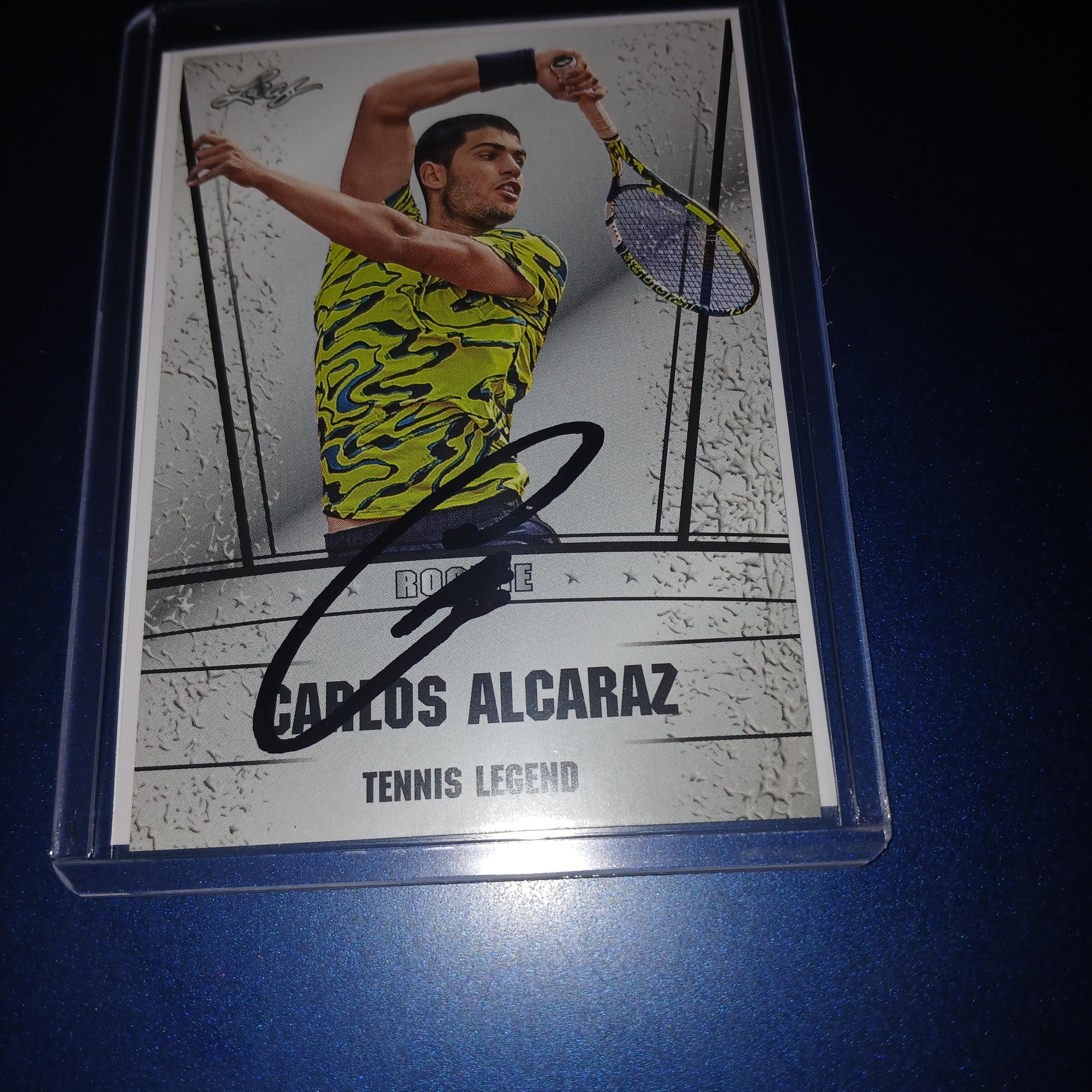 カルロス・アルカラス直筆サイン入りルーキーカード（証明書付き