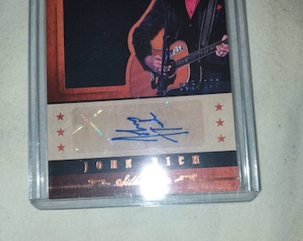 Jon Rich panini certified autographed numbered card.