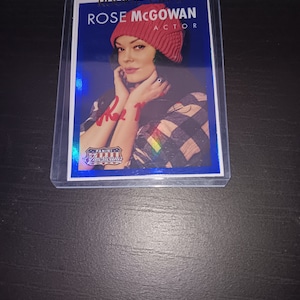 Rose McGowan autographed card with coa