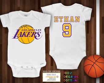 lakers baby onesie