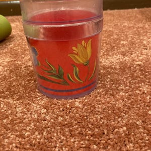 1980s Insulated Floral Cup