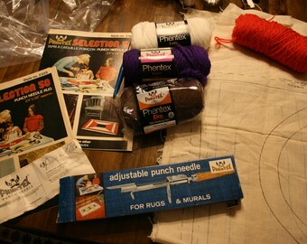 Phentex Rug and Mural Punching Needle Lot