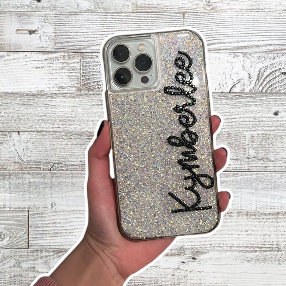 Personalized iPhone Case, Custom iPhone Case, Rhinestone Phone Case