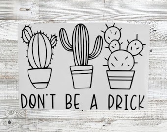 Cactus Decal - Car, Laptop, Notebook