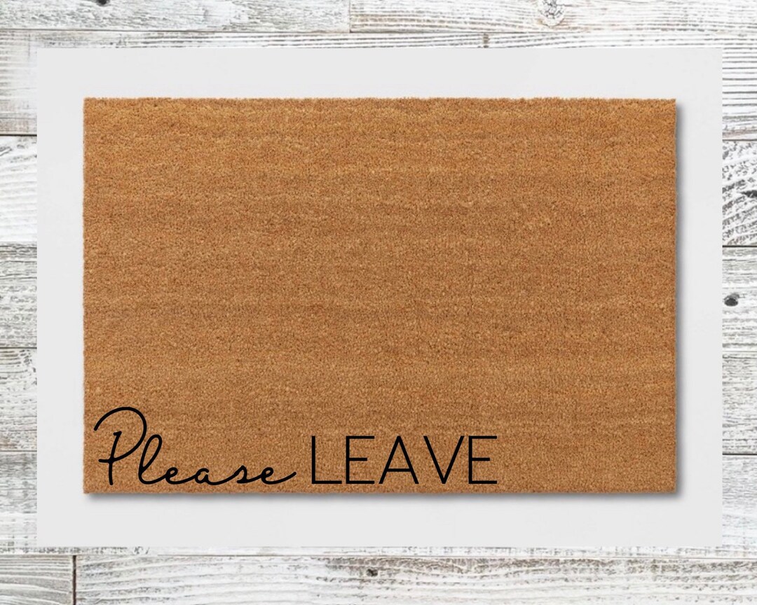 Please Leave Doormat, Welcome Mat, Funny Doormat - Etsy