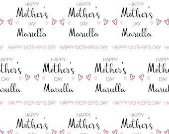 Personalised Mother's Day Wrapping Paper