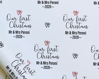 Personalised Christmas Wrapping Paper