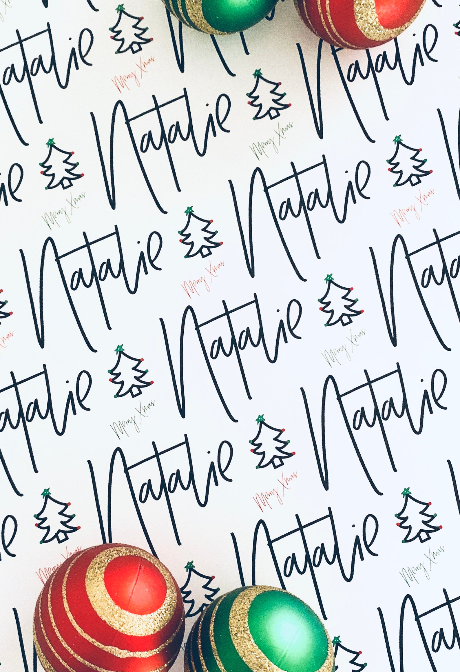 Personalised Christmas Wrapping Paper Etsy