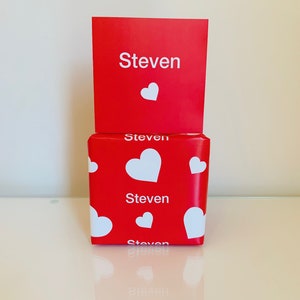 Personalised Valentine's Day Wrapping Paper