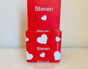 Personalised Valentine's Day Wrapping Paper