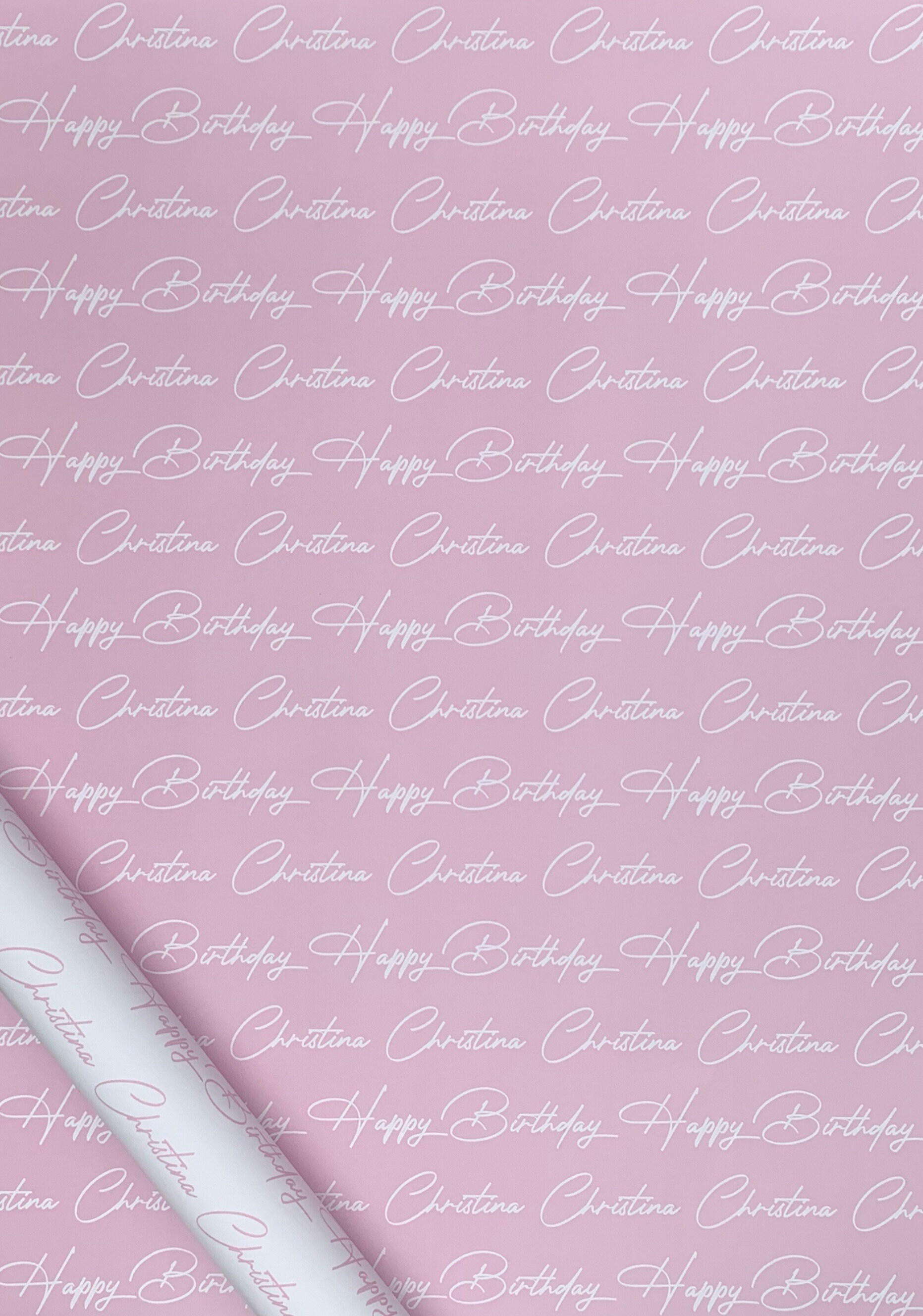 Personalised Birthday Wrapping Paper Etsy