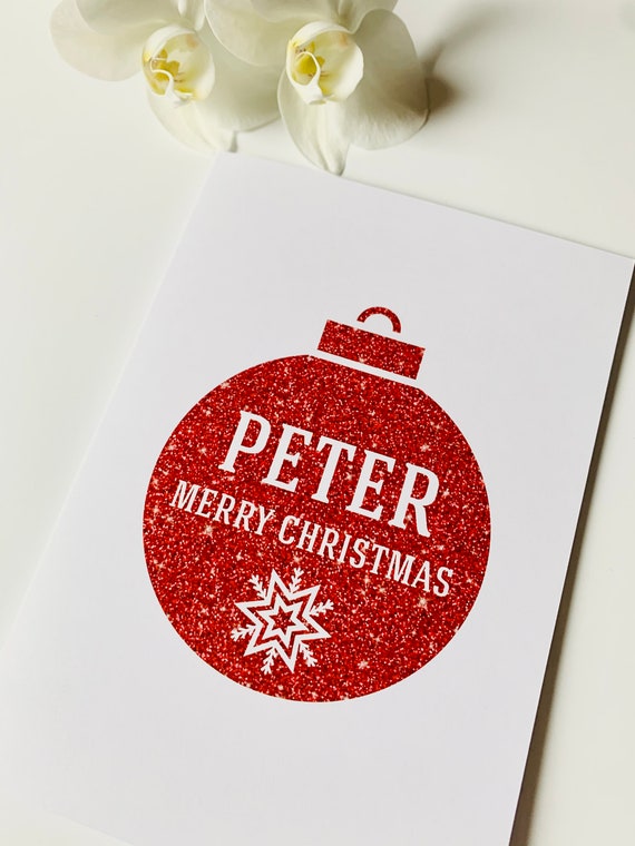 Personalised Christmas Cards Etsy