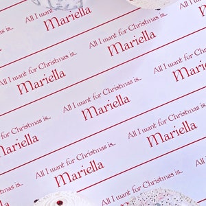Personalised Christmas Wrapping Paper
