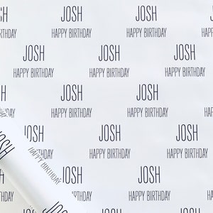 Personalised Birthday Wrapping Paper