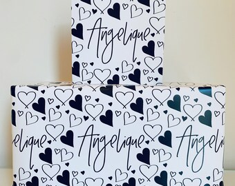 Personalised Valentine's Day Wrapping Paper
