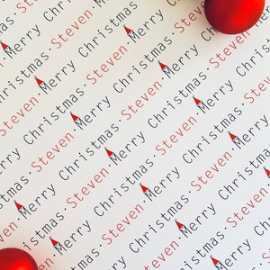 Personalised Christmas Wrapping Paper