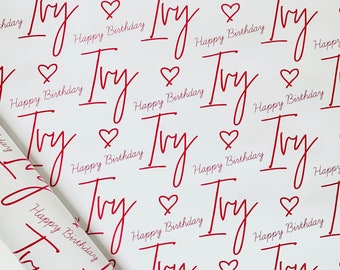 Personalised Birthday Wrapping Paper