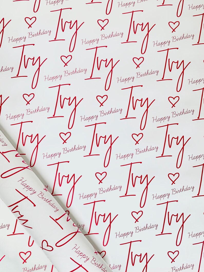 Personalised Birthday Wrapping Paper