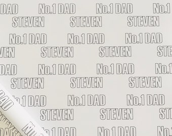 Personalised Father's Day Wrapping Paper