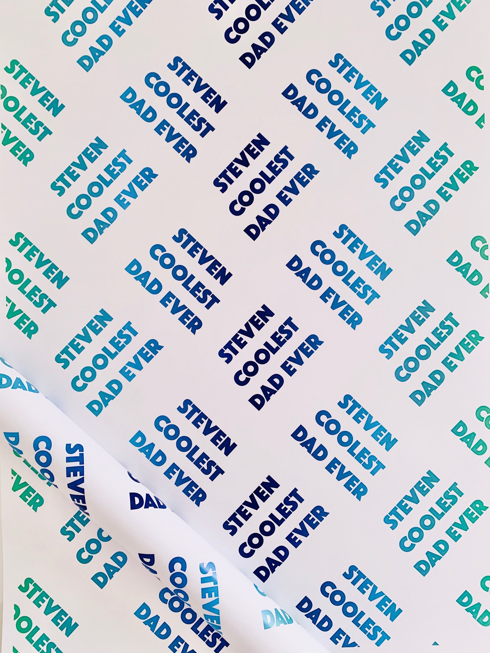 Personalised Father's Day Wrapping Paper - Etsy