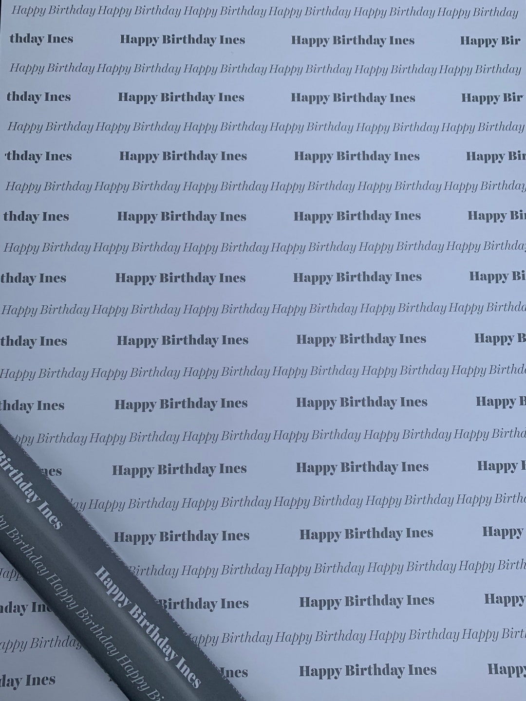 Personalised Birthday Wrapping Paper Etsy