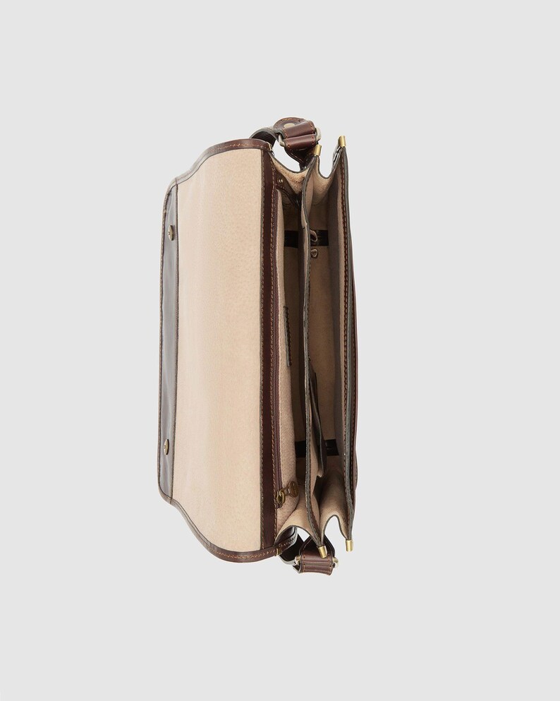 Nero Brown - Double Compartment Messenger - Republic of Florence