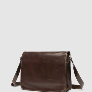 Nero Brown - Double Compartment Messenger - Republic of Florence