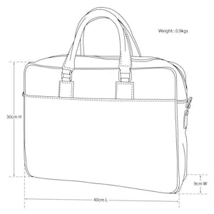 Leather Briefcase for Men, Leather Messenger Bag, Leather 15 Laptop Bag, Work Bag, Christmas Gift for Him // Tokyo Chocolate image 9