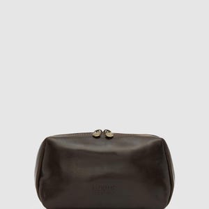 Otto Dopp Kit Chocolate - Leather Toiletry Bag