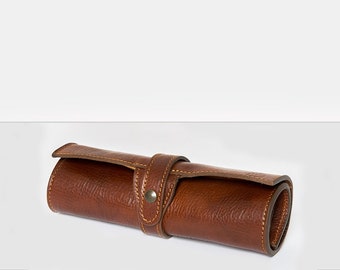 Garfield Brown Leather Pen Holder