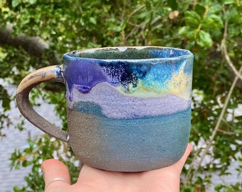 Multicolored Mug - Blue Clay