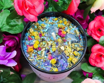 Lucid Dreamer: Intention Candle for Astral Travel & Lucid Dreaming | Handmade Soy Crystal Candle